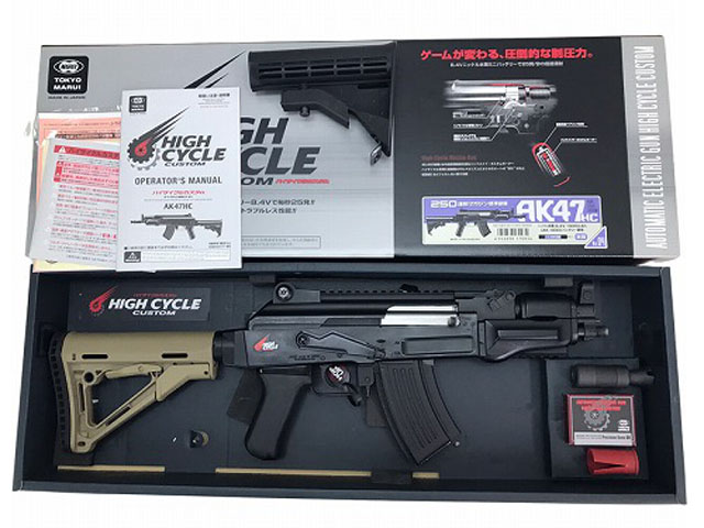 東京マルイ] AK47 HC ハイサイクル電動ガン TANカラー マグプルタイプ