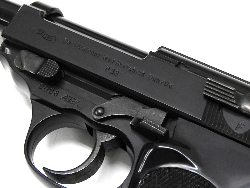 WA] ワルサーP38 コマーシャルモデル 固定ガスガン ブラック (中古)の