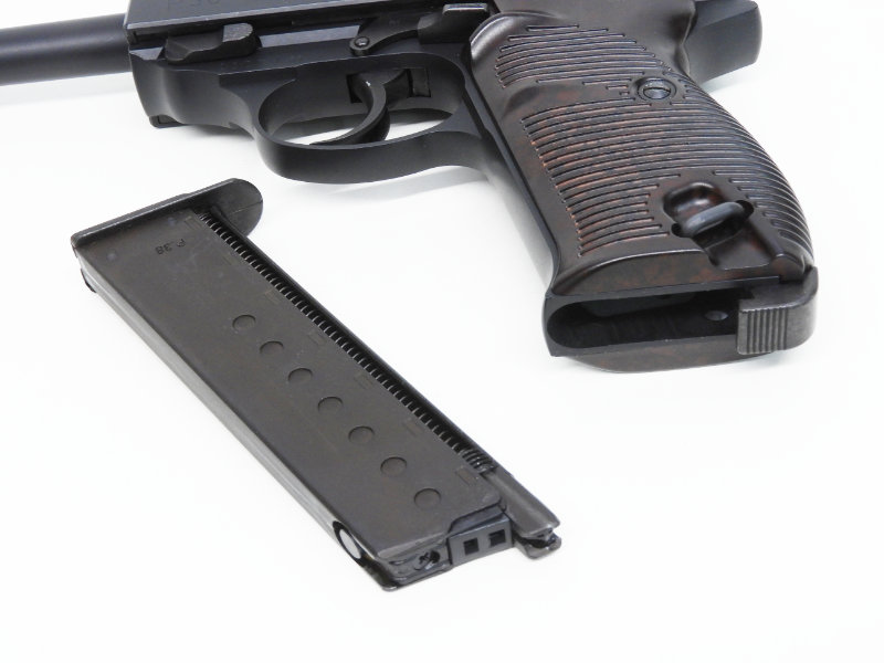 マルゼン] ワルサー P38 ブラック 旧箱 ガスブローバック スライド難