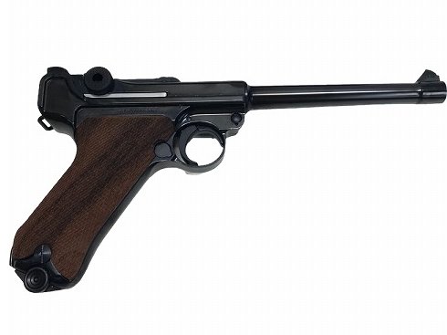 タナカ] ルガーP08 6インチ スチールフィニッシュ フルチェッカー