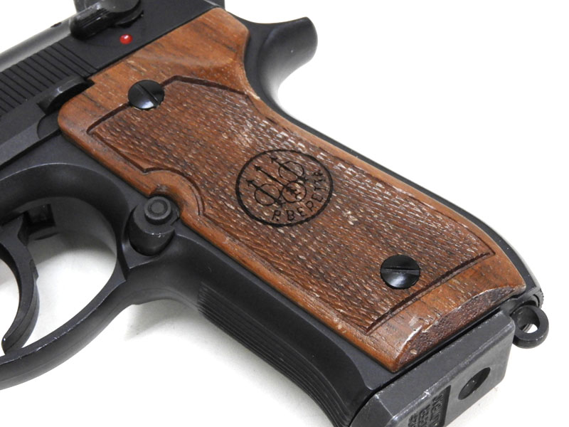 WA] ベレッタ M92FS ABS マグナブローバック ガスガン ロゴ入り木製