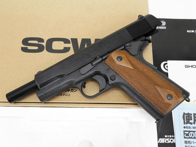 限定品 WA S.C. W. COLT M1911 HWブロ—バックガスガン 限定品 WA
