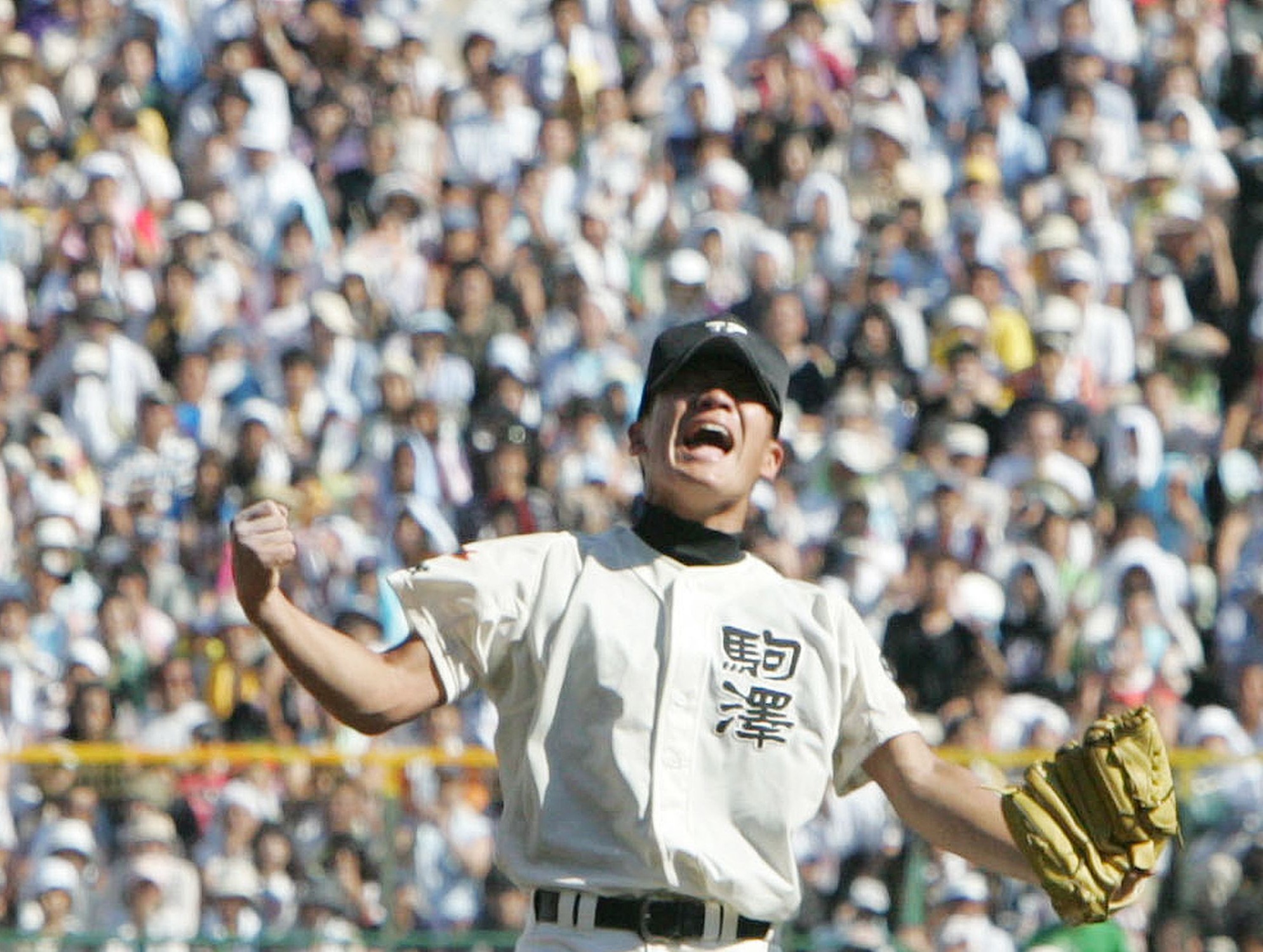 2005年、決勝で京都外大西を破って夏の甲子園2連覇を達成し
