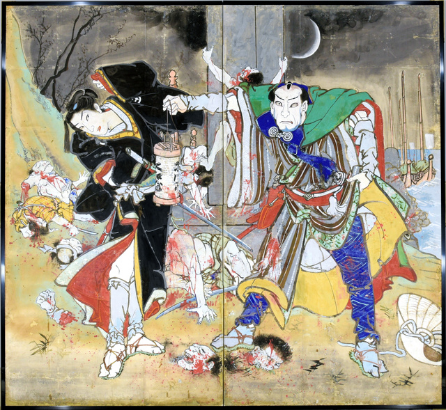 蘇った絵金の芝居絵びょうぶ 8点を連続展示へ [高知県]：朝日新聞