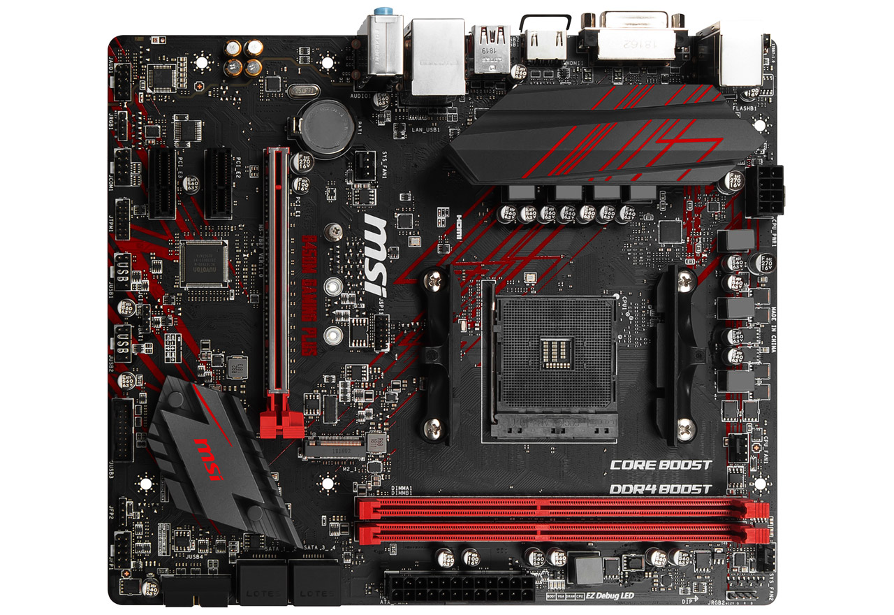 B450M GAMING PLUS | MSI マザーボード AMD B450チップセット | 株式