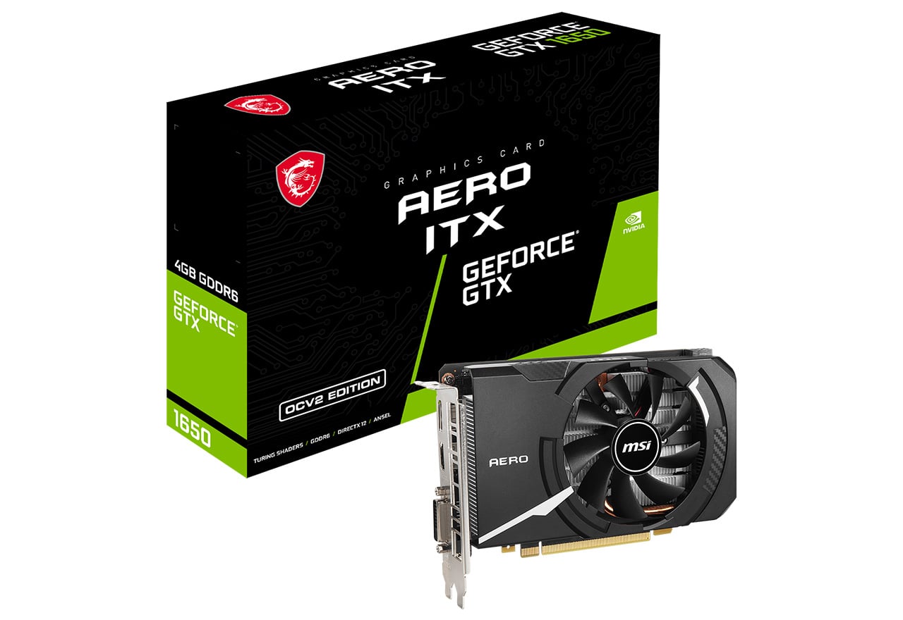GeForce GTX 1650 D6 AERO ITX OCV2 | MSI グラフィックボード GeForce