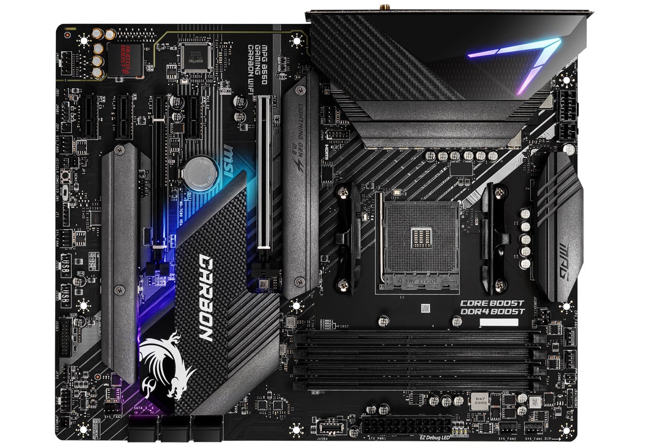 MPG B550 GAMING CARBON WIFI | MSI マザーボード AMD B550チップ