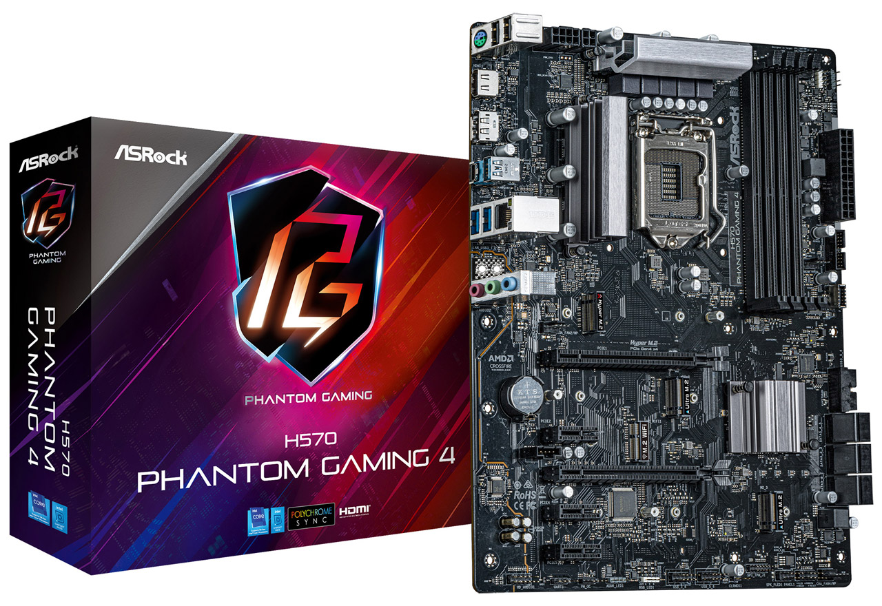 H570 Phantom Gaming 4 | ASRock マザーボード Intel H570チップセット