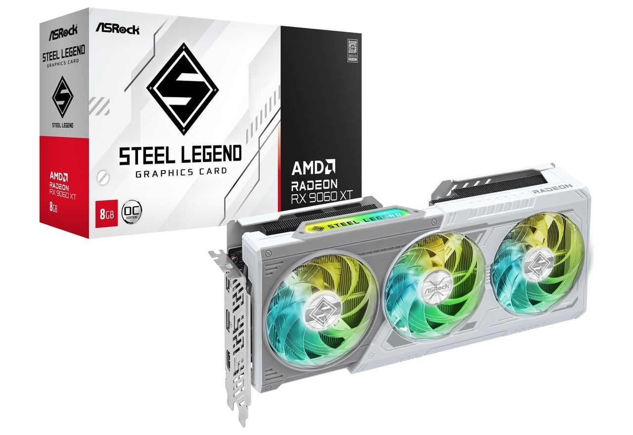 Radeon RX 9060 XT Steel Legend 8G OC | ASRock グラフィックボード