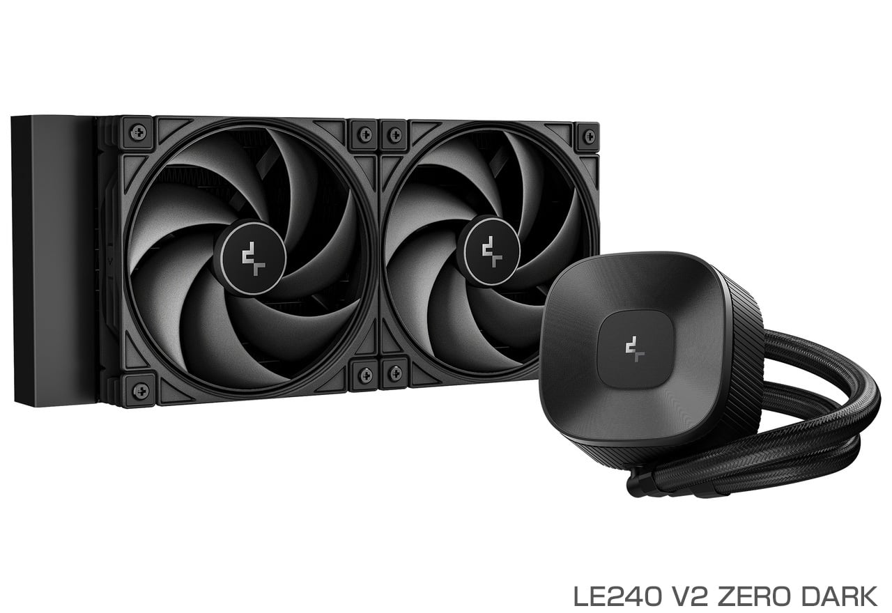 LE V2 ZERO DARKシリーズ | Deepcool 水冷一体型CPUクーラー | 株式