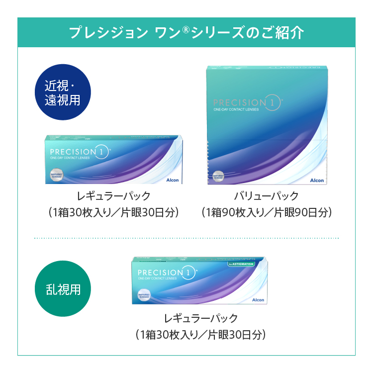 プレシジョンワン｜90枚入り2箱セット | コンタクトレンズ通販 アット