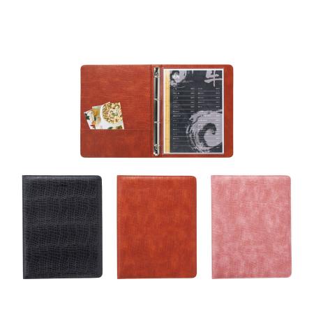 CLB-511｜洋風メニューブック A4・金属4穴・4ページ バインダータイプ