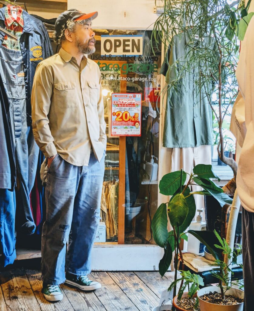 1960s USA BIG MAC L/S Work Shirt Beige Mens-M – ataco garage blog