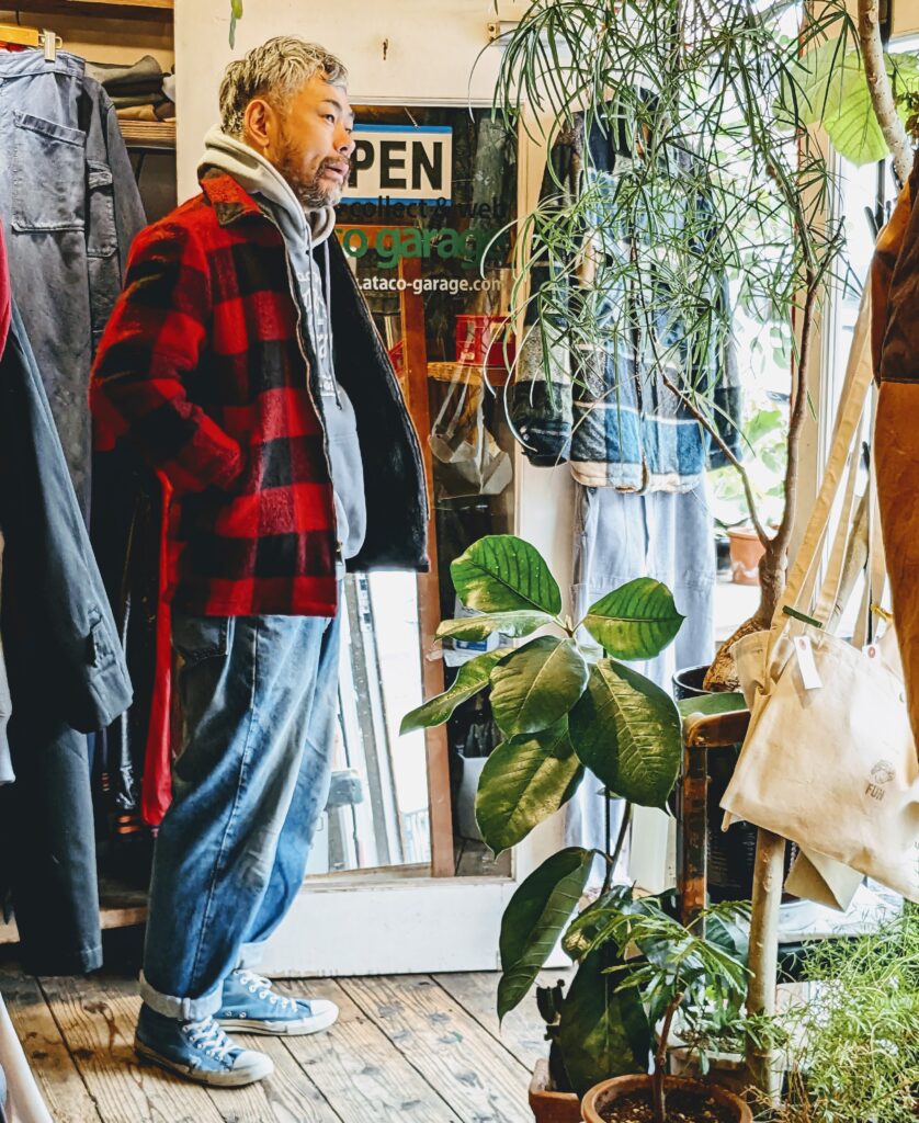 1970s-80s USA Woolrich Plaid Wool Jacket Red Mens-M – ataco garage