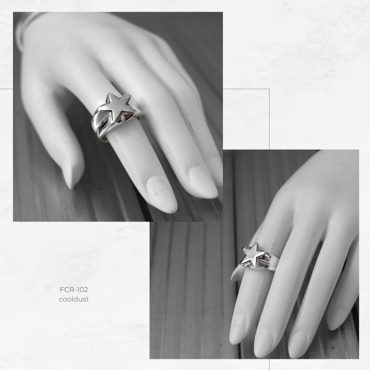 スター 星 デザイン シルバー925 リング 指輪【cooldust | クール