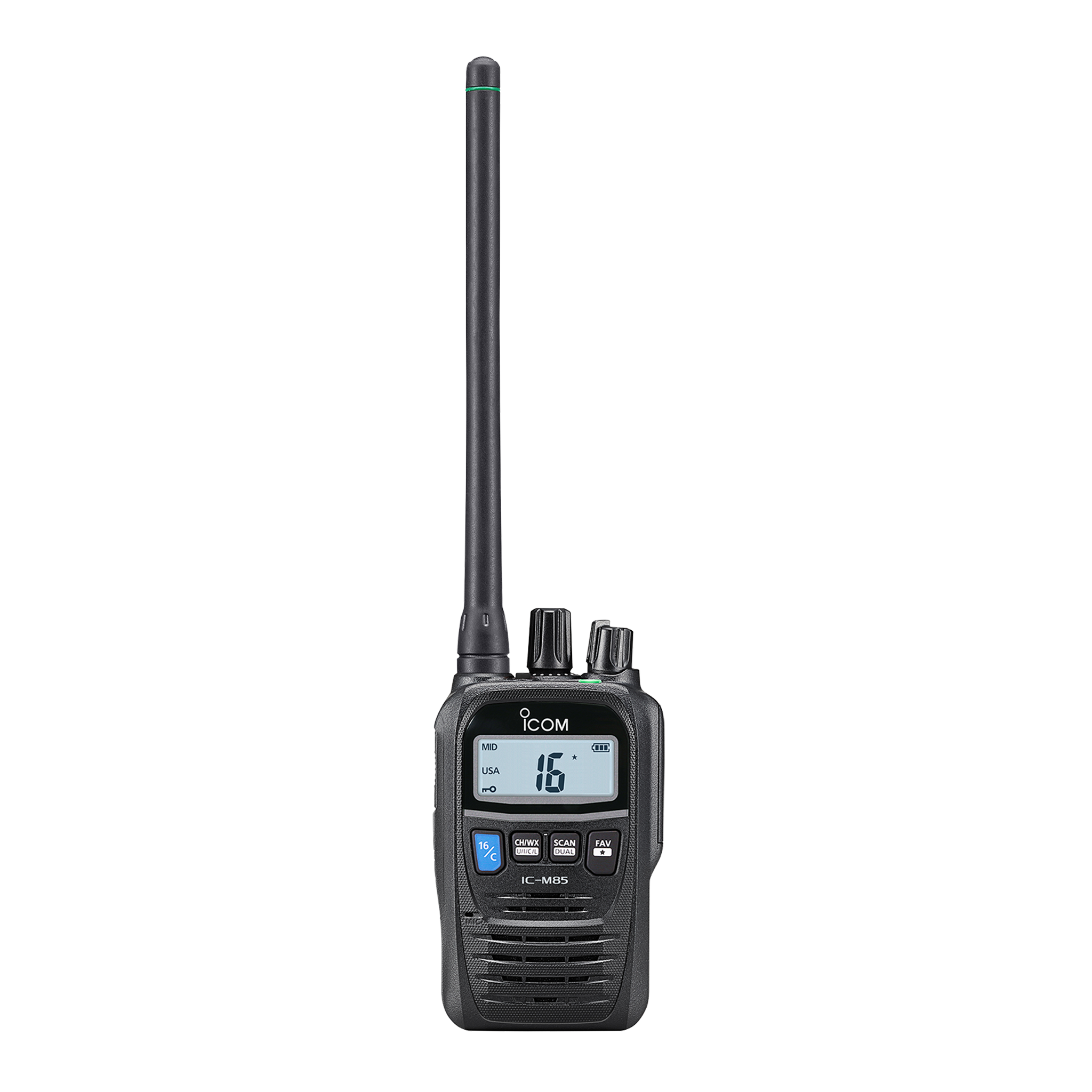 Icom M85 Smallest, Lightest VHF Marine and Land Mobile Hybrid