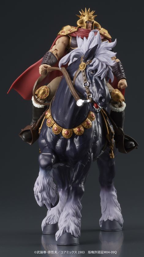 不朽の名作『北斗の拳』より、“ラオウ＆黒王号セット”が 約1/24