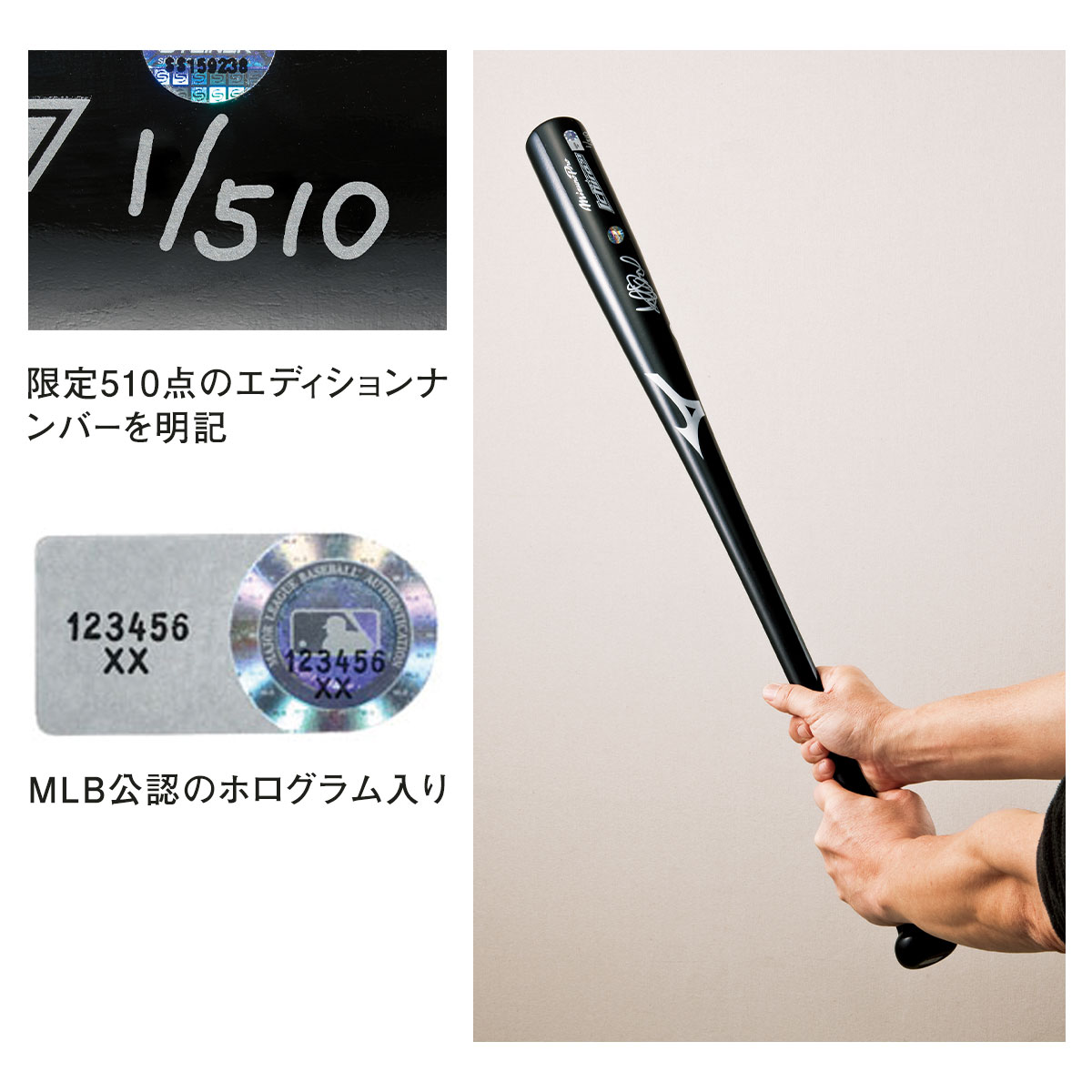 イチロー引退記念】直筆サインバット 豪華展示額セットの予約販売を