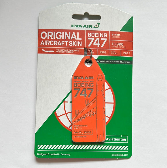 Aviationtag Eva Air B747 in Orange (B-16411) - Aviamart