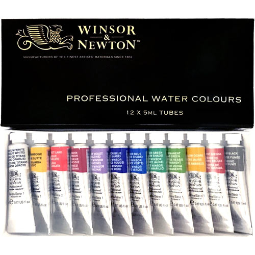 W＆N]水彩絵具プロフェッショナルウォーターカラー 12色セット(5ml