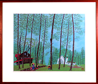 原田泰治 夕日の海作品を卸価格で販売しています！