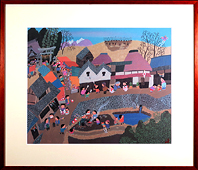 原田泰治 夕日の海作品を卸価格で販売しています！