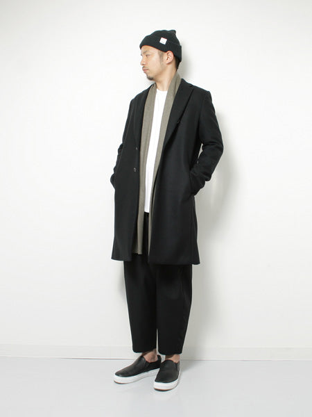 ウールフランネルスムース ストールコート - KAZUYUKI KUMAGAI 「Area」