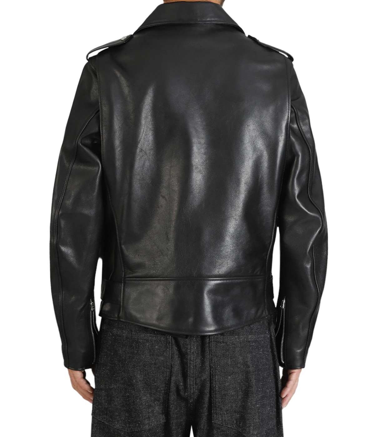 Maison MIHARA YASUHIRO HORSE LEATHER DOUBLE ZIP JACKET VINTAGE MMY