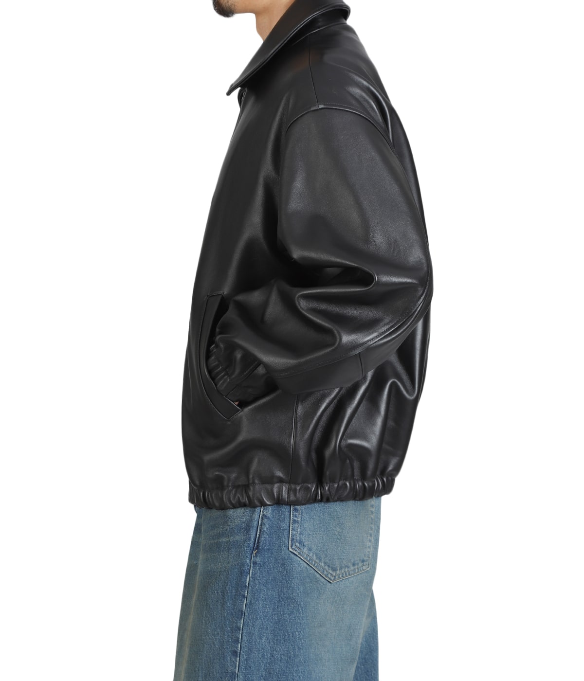 SHEEP LEATHER ZIP SHORT JACKET | ssstein(シュタイン) / アウター