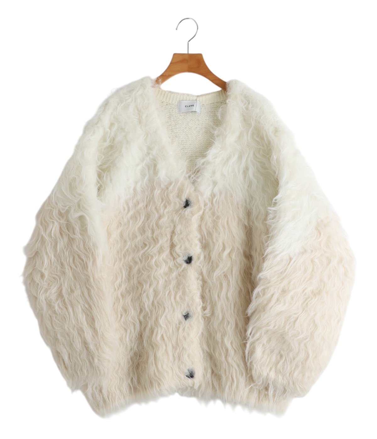 レディース】BI COLOR SHAGGY KNIT CARDIGAN | CLANE(クラネ