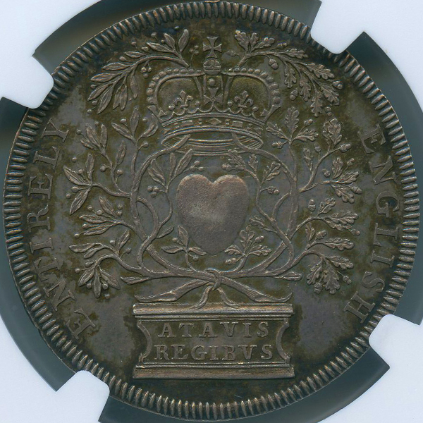 イギリス アン女王 即位記念 1702年 銀メダル NGC AU58 | ARK NUMISMATICS