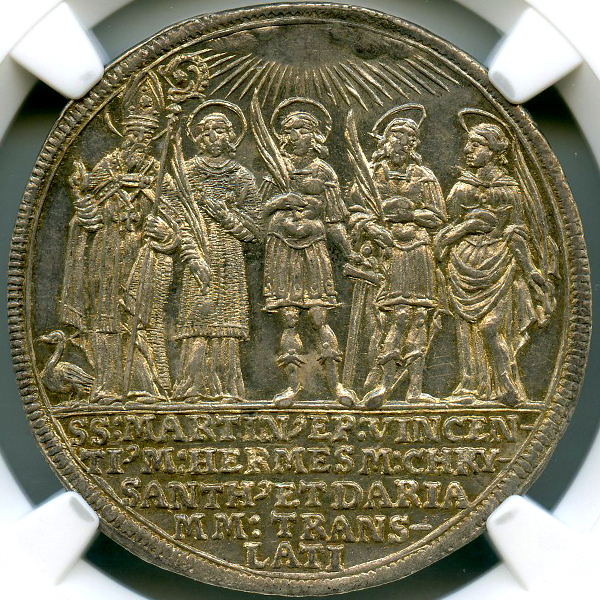 オーストリア ザルツブルク 大司教区1100周年記念 1682年 1/2ターラー