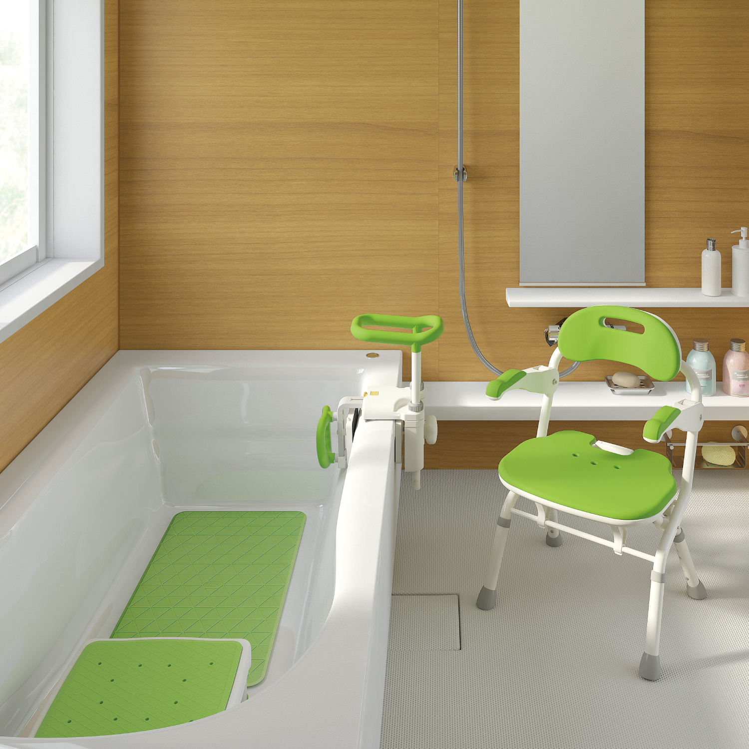 折りたたみシャワーベンチ FS | 【安寿】の介護用品 | アロン化成