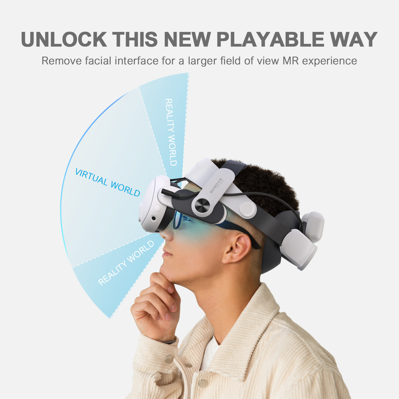 BOBOVR M3 Pro ヘッドストラップ Meta Quest 3 & Quest 3S用