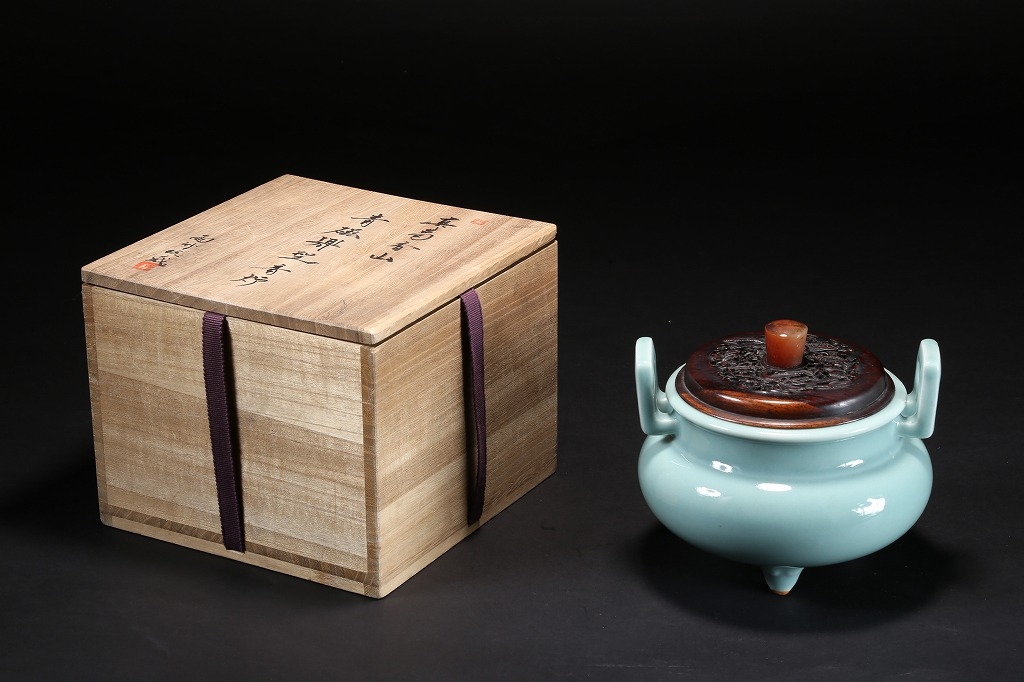 真葛香山 青磁環付香炉 | 雨竹亭オンラインショップ