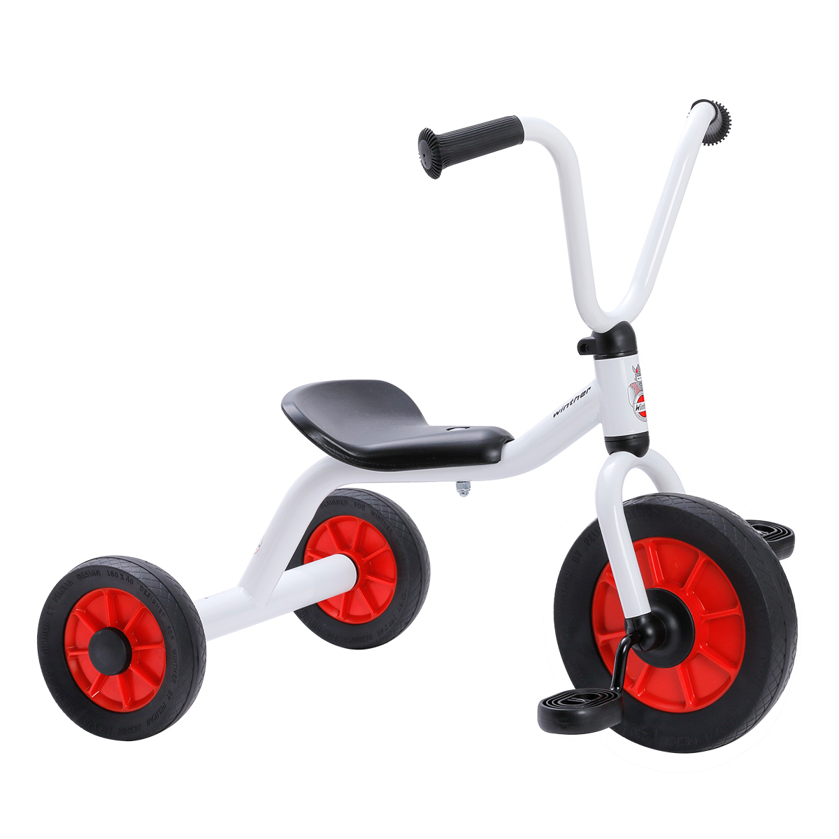 数量限定】ペリカンデザイン三輪車 Vハンドル(ホワイト)｜ボーネルンド