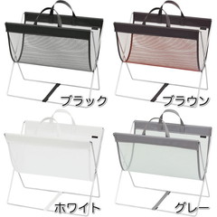 セルフワゴン メッシュ×レザー調PVC R-358 サイドワゴン 【SAKI サキ