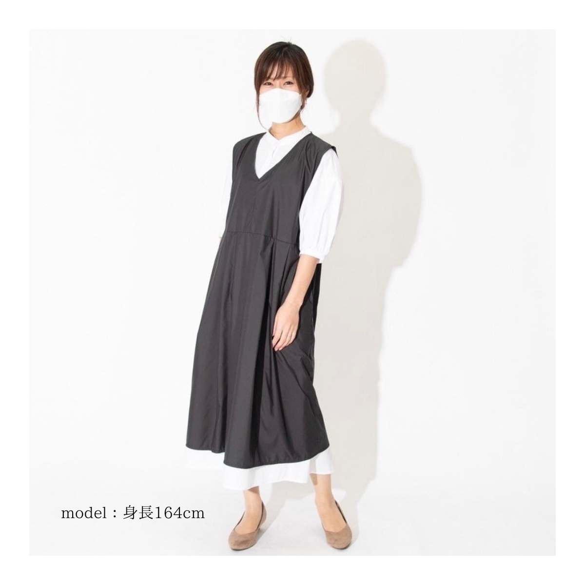 ValleyMODE ジャンスカエプロンドレス ブラックの卸・通販