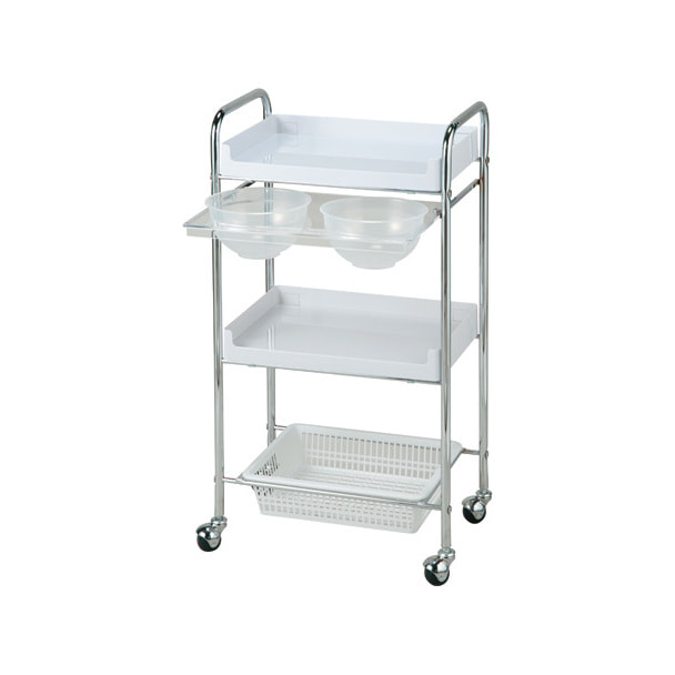 C-113 ボールトレイ付エステワゴン（ホワイト）の卸・通販