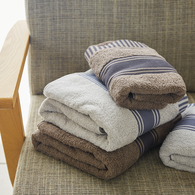 一秒タオル)HOTMAN ホットマン バス・フェイスタオルセット(HMTT0007n