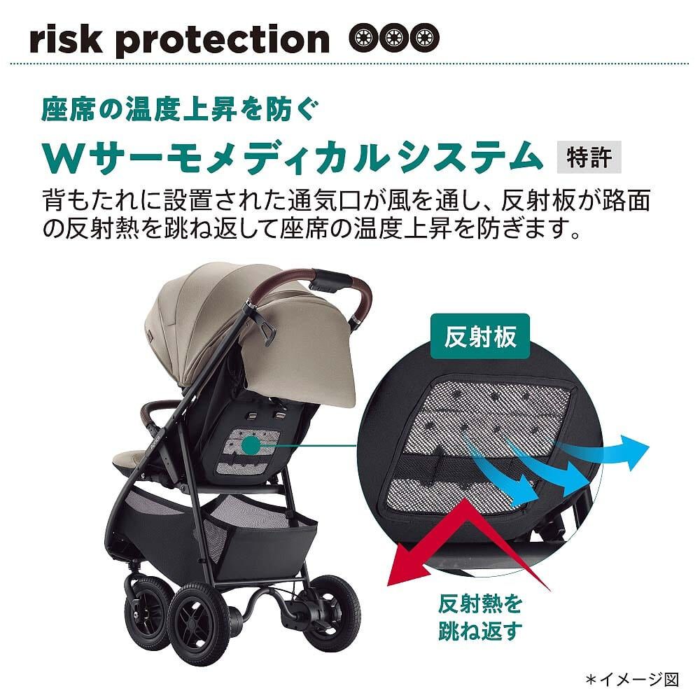 Aprica アップリカ スムーヴ プレシャス AB (ベージュ) A型ベビーカー