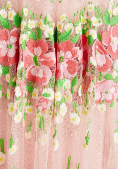 セール！RED Valentino レッドヴァレンティノ ドット花柄刺繍チュール