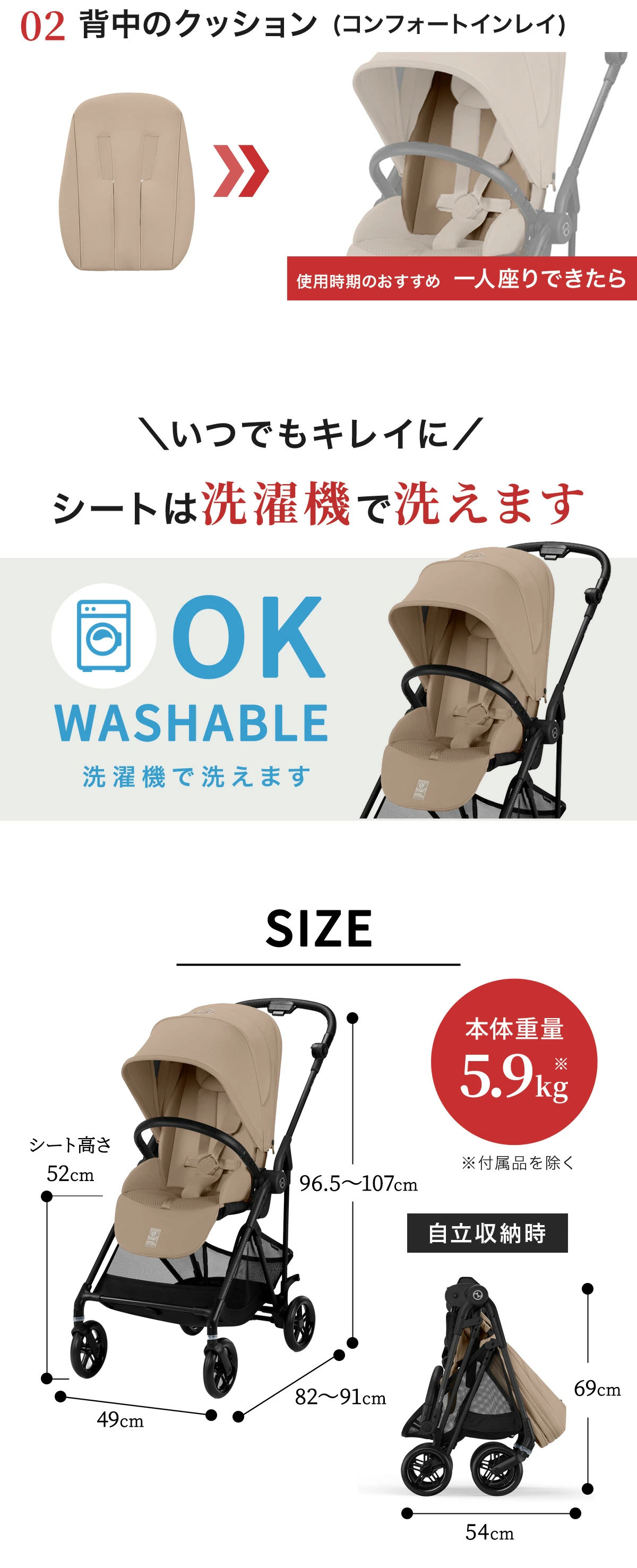 2点セット】サイベックス メリオ 2025 年モデル ＋ レインカバー