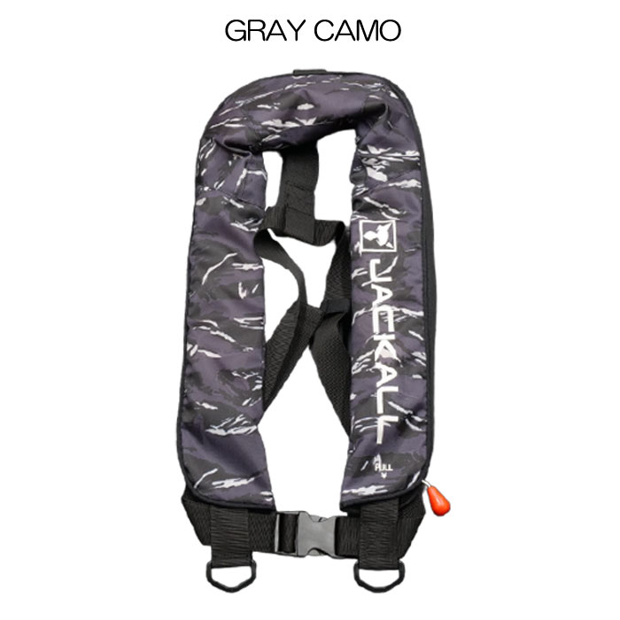 在庫限りの特別価格】ジャッカル 自動膨張式ライフジャケット 肩掛け