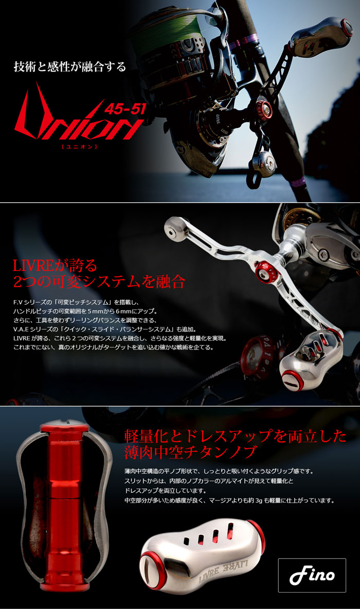 イージーカスタム】リブレ ユニオン 45-51mm フィーノノブ+ファイヤー