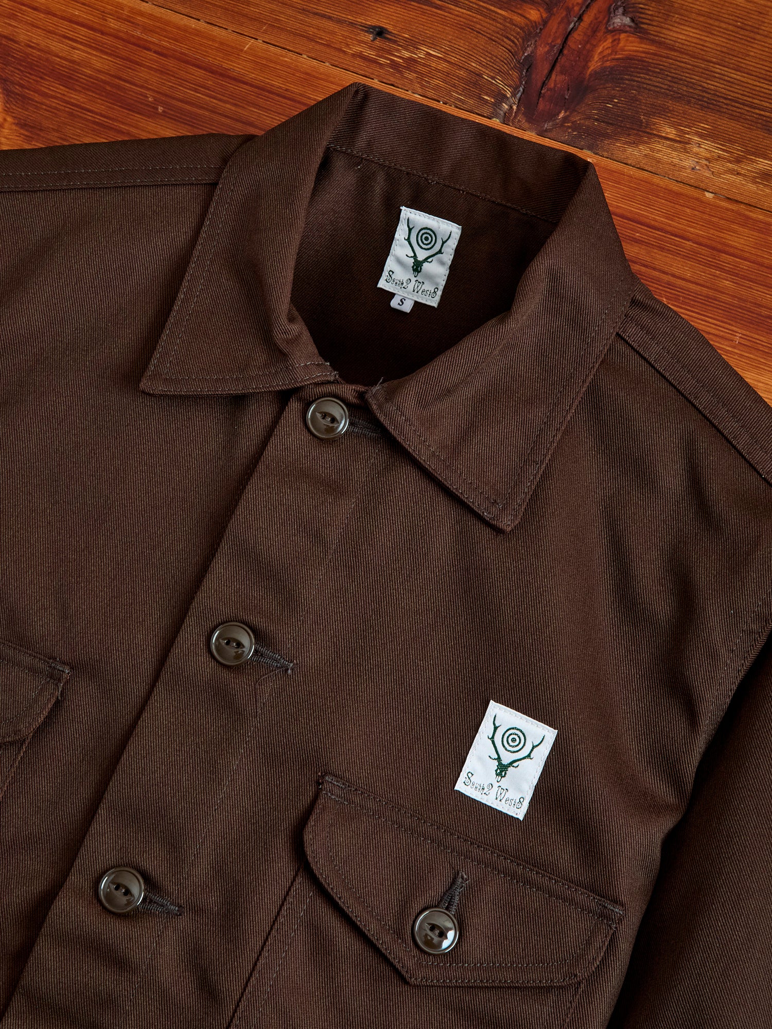 Cotton Twill Smokey Shirt in Brown – Blue Owl Workshop