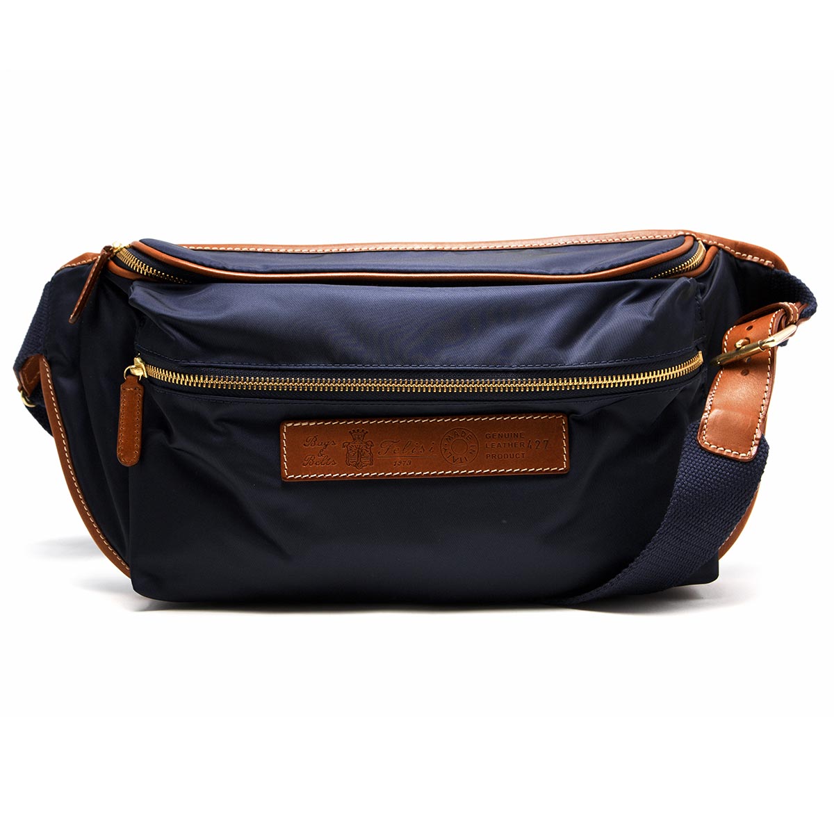 フェリージ ボディバッグ バッグ メンズ ネイビーブルー&ライト