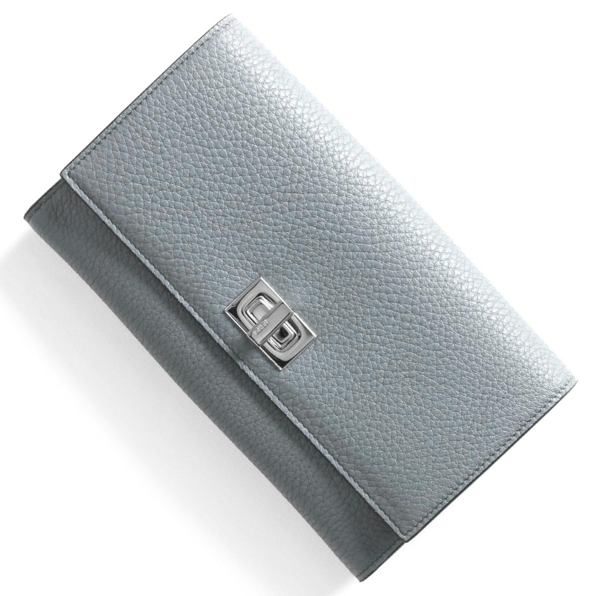 フェンディ 長財布 財布 レディース ピーカブー ヌーベブルーグレー