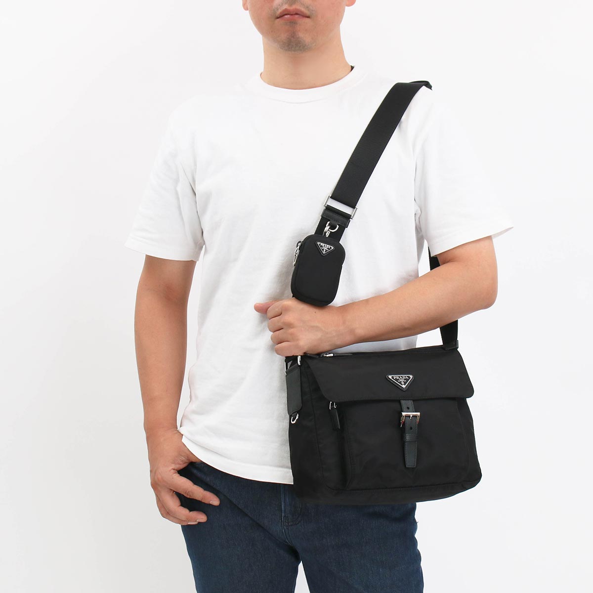 プラダ ショルダーバッグ バッグ メンズ レディース ヴェラ 三角ロゴ