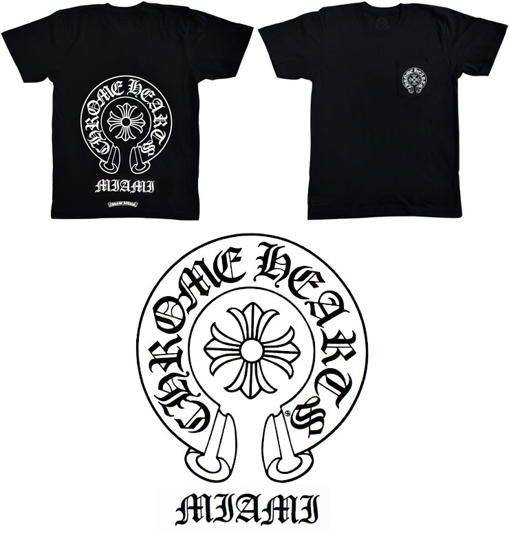 クロムハーツTシャツオレンジセメタリークロスブラック|クロムハーツ
